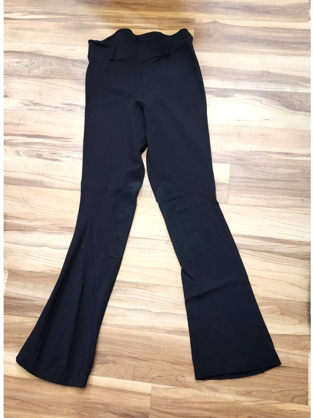 Stickyseat Womens Black Equestrian Riding Pants With Sticky Grip Knee Patches Me